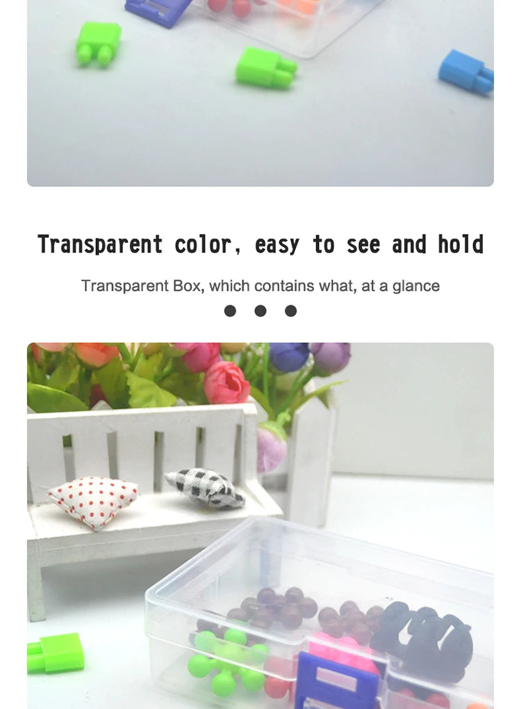 5pc Transparent Plastic Storage Boxes