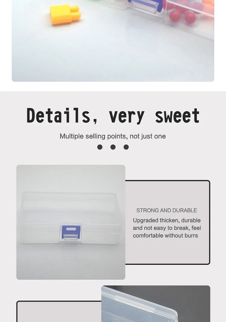 5pc Transparent Plastic Storage Boxes