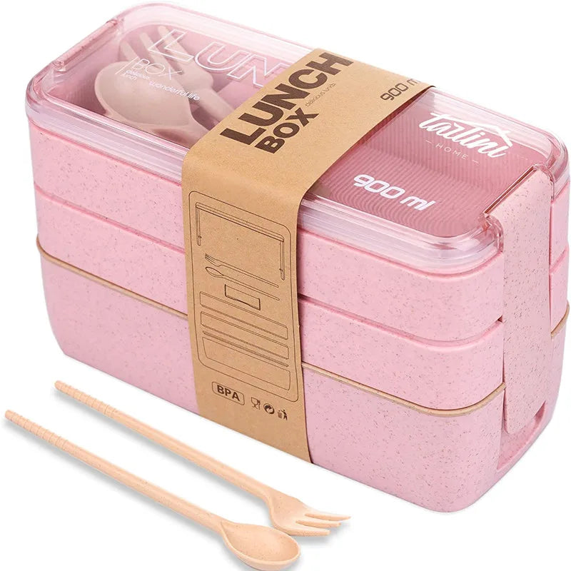 3-In-1 Bento Box Style Lunch Containers