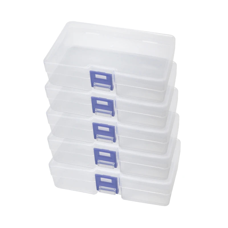 5pc Transparent Plastic Storage Boxes
