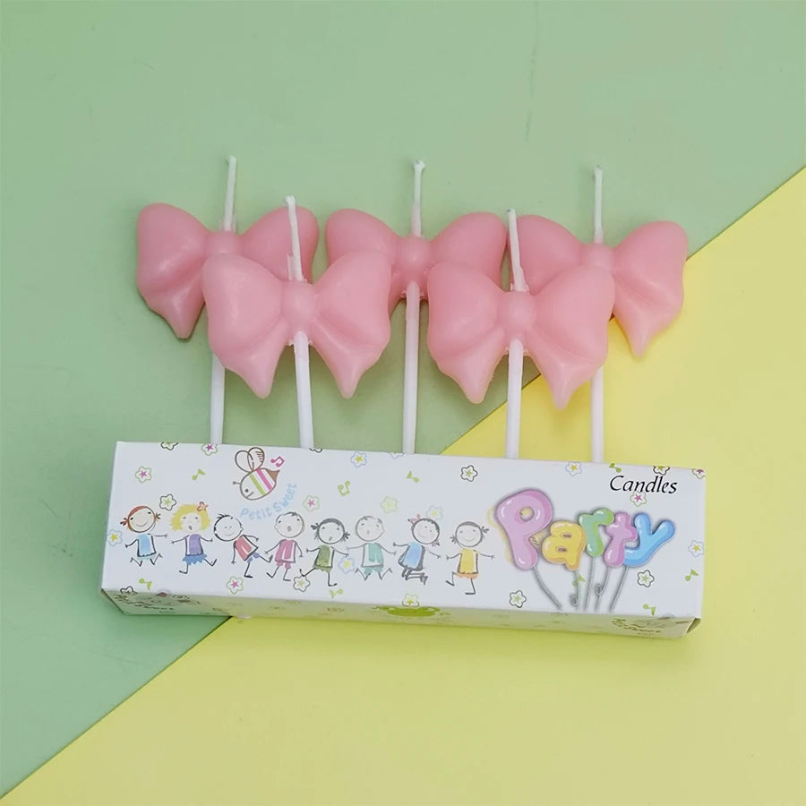 Bow Happy Birthday Cake Candles