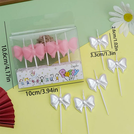 Bow Happy Birthday Cake Candles