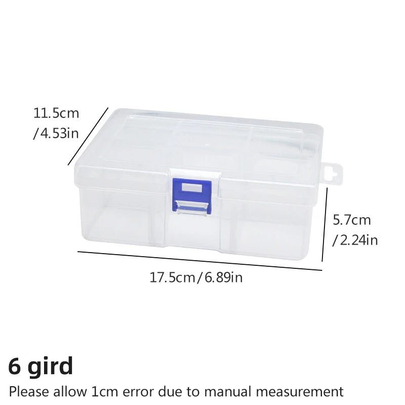 5pc Transparent Plastic Storage Boxes