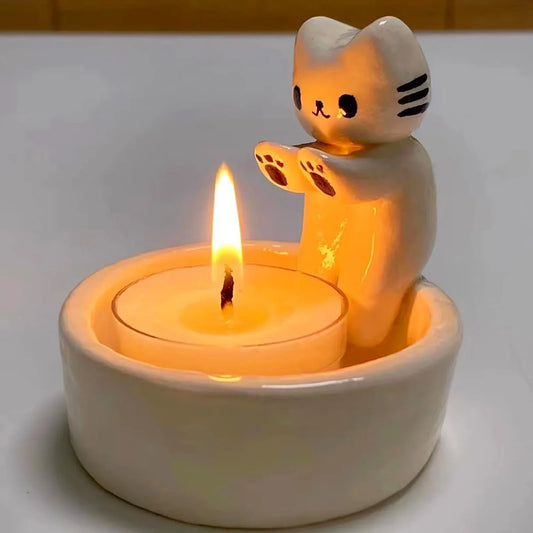 Cat Candle Holder (Candle not included)