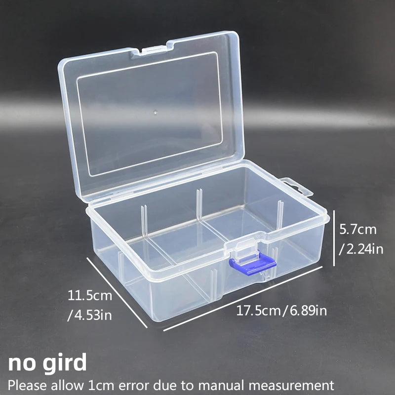 5pc Transparent Plastic Storage Boxes