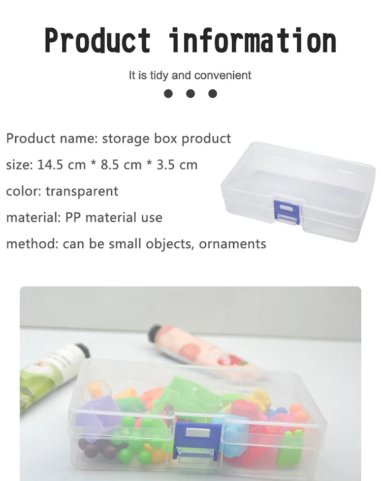 5pc Transparent Plastic Storage Boxes