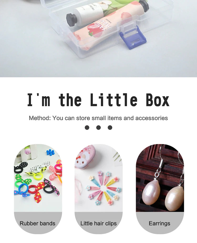 5pc Transparent Plastic Storage Boxes