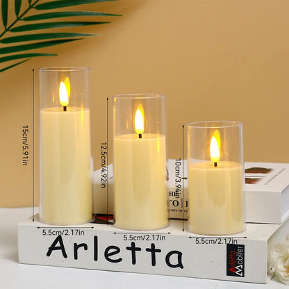 3Pcs/set LED Candles
