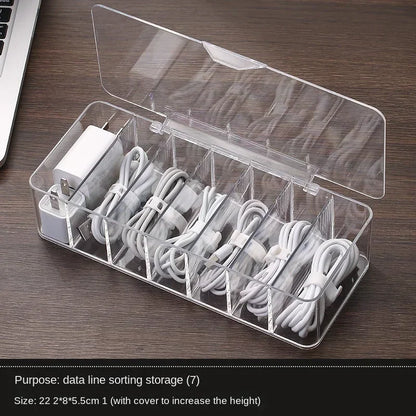 Transparent Cable Storage Box