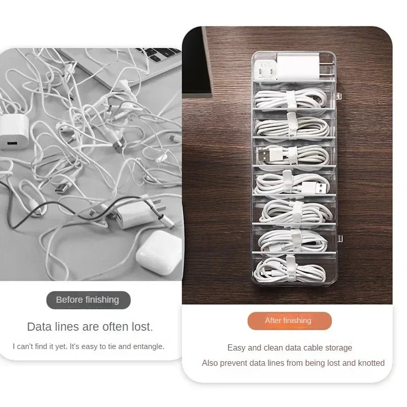 Transparent Cable Storage Box