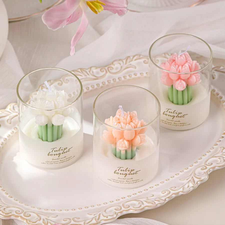 1pc Tulip Scented Candle