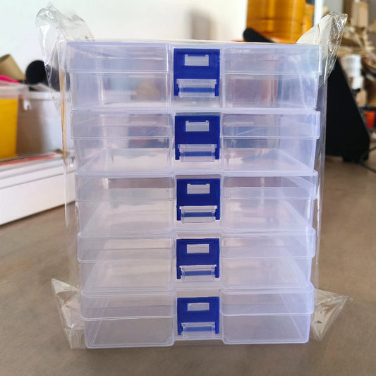 5pc Transparent Plastic Storage Boxes