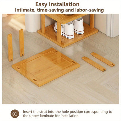 6 Layer Bamboo Shoe Rack