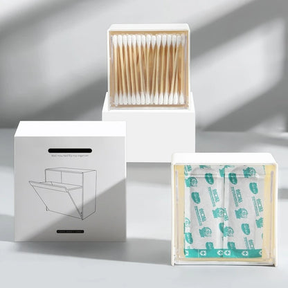 Wall Mounted Cotton Pad Storage Boxes