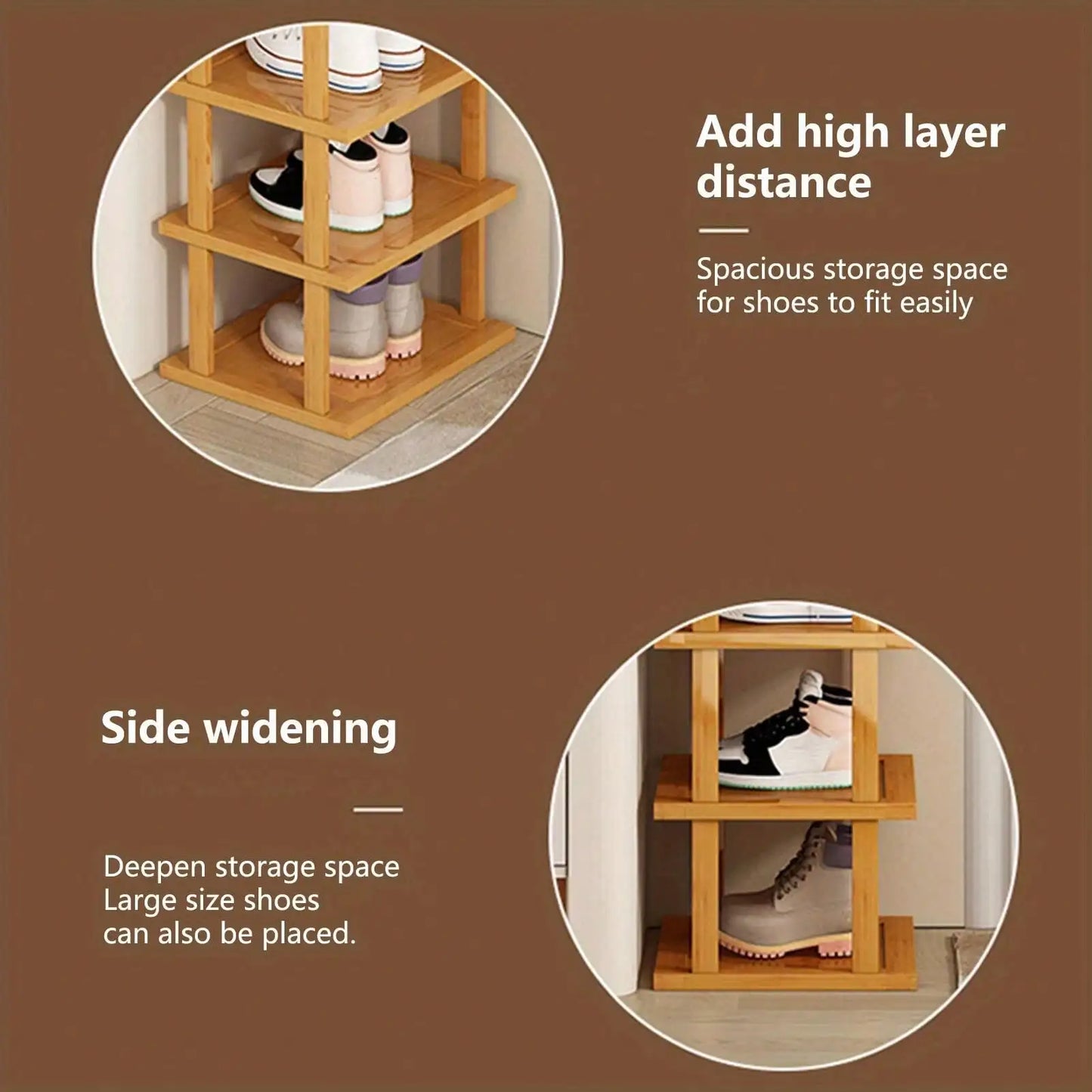 6 Layer Bamboo Shoe Rack