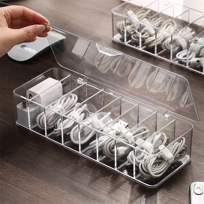 Transparent Cable Storage Box