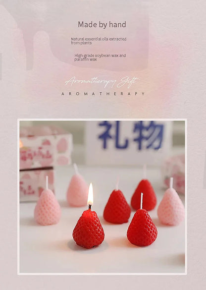 Strawberry Aromatherapy Candles with Gift Box