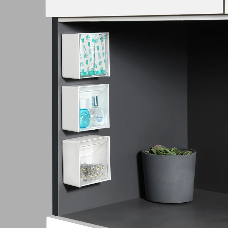 Wall Mounted Cotton Pad Storage Boxes