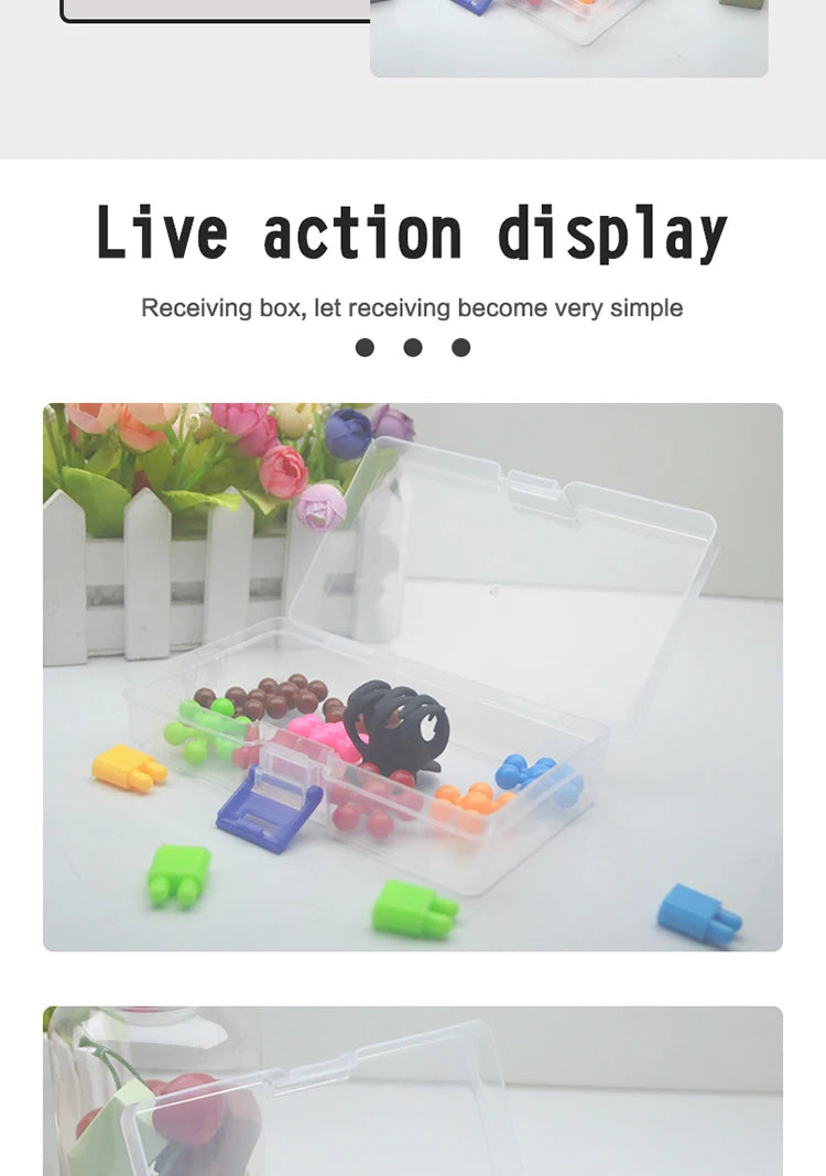 5pc Transparent Plastic Storage Boxes