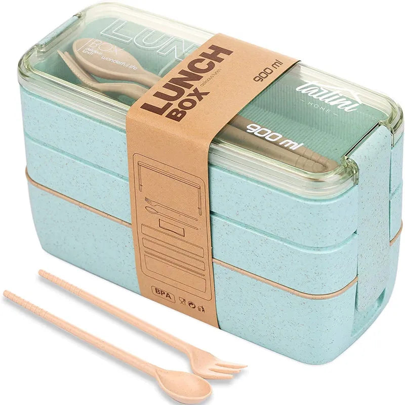 3-In-1 Bento Box Style Lunch Containers