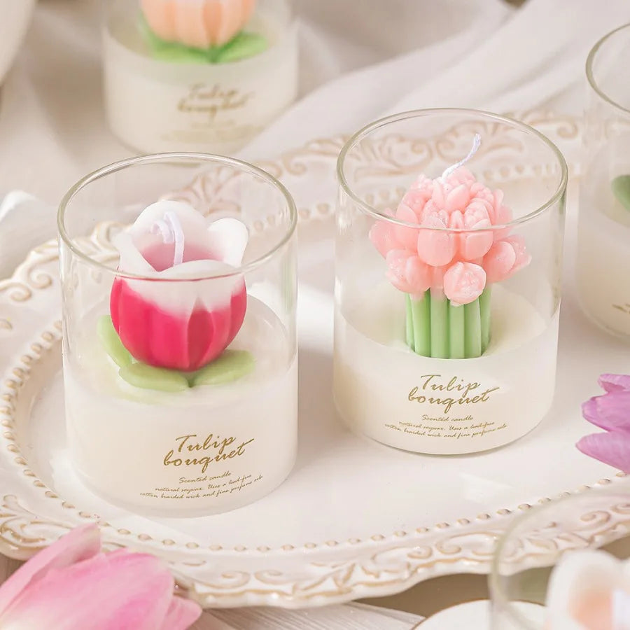 1pc Tulip Scented Candle