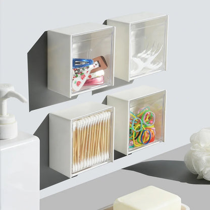 Wall Mounted Cotton Pad Storage Boxes