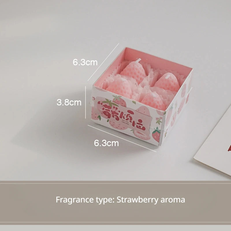 Strawberry Aromatherapy Candles with Gift Box