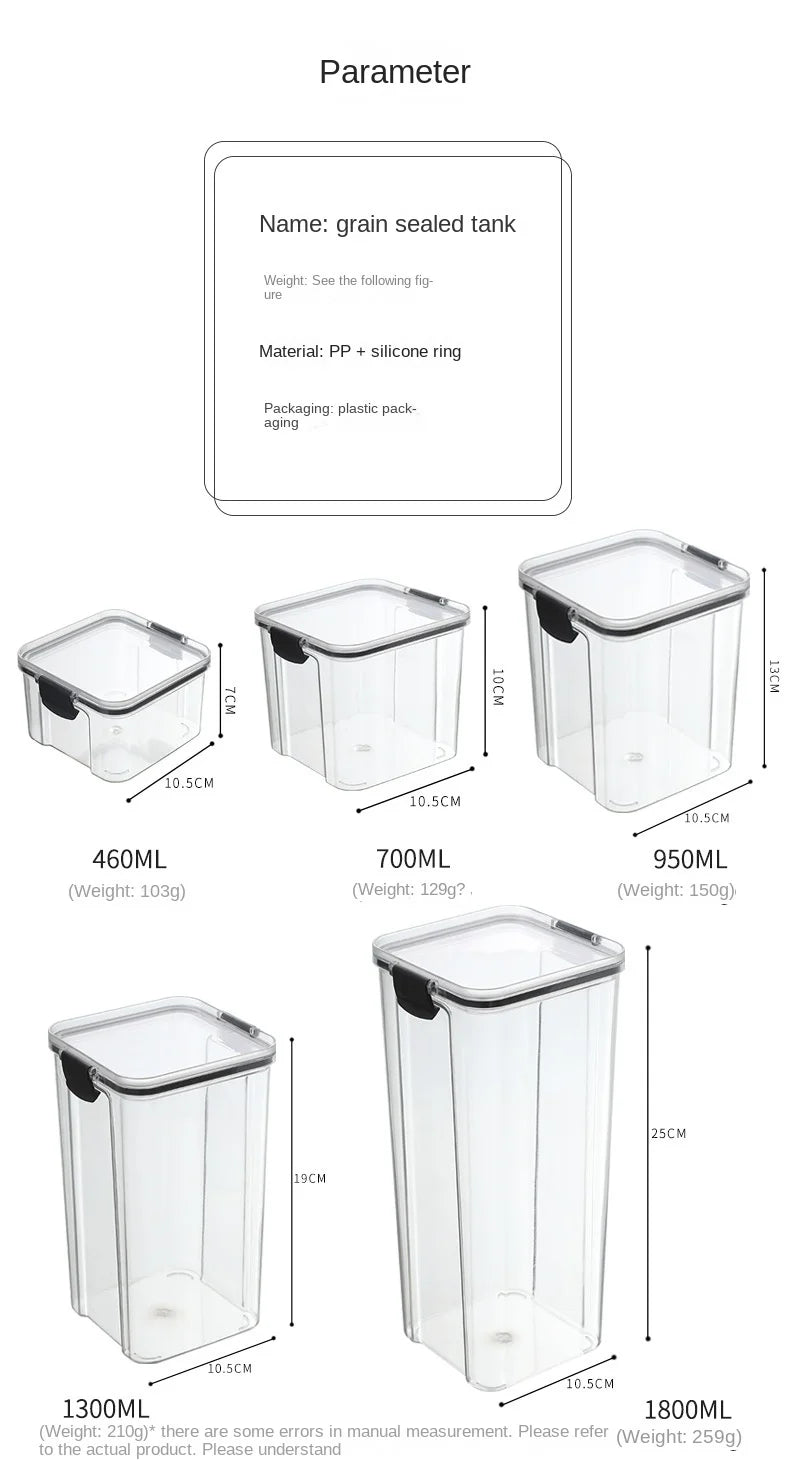 Sealed Storage Containers