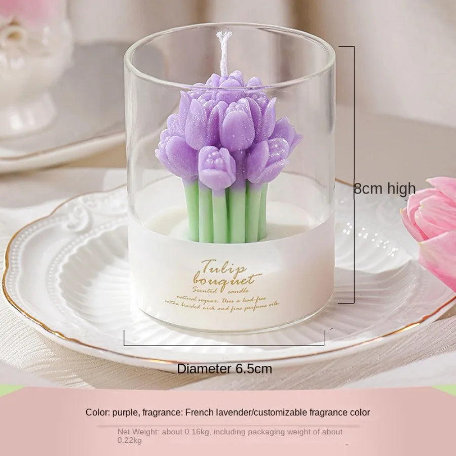 1pc Tulip Scented Candle