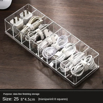Transparent Cable Storage Box