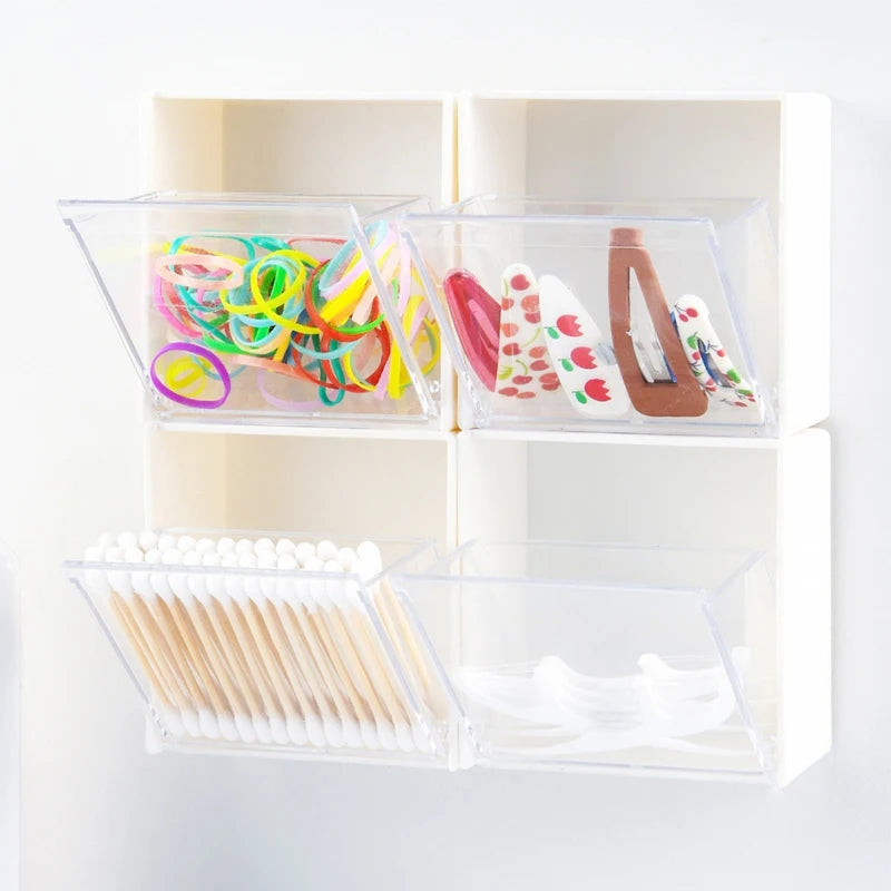 Wall Mounted Cotton Pad Storage Boxes