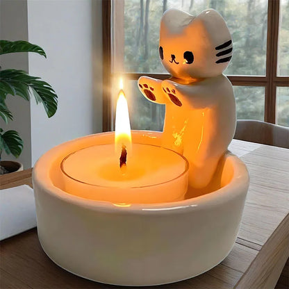 Cat Candle Holder (Candle not included)