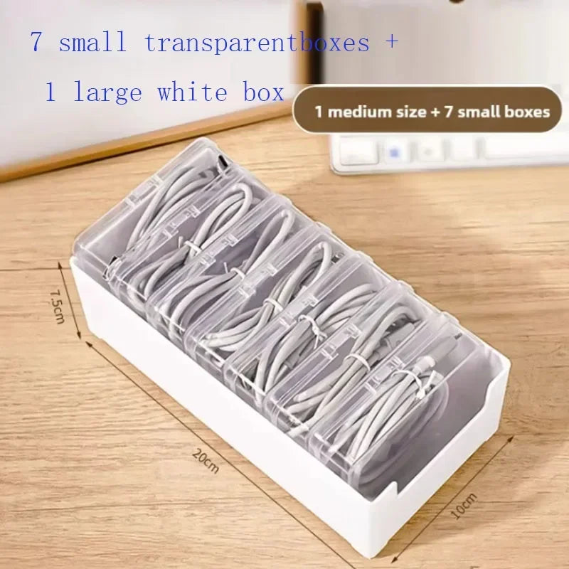 Transparent Cable Storage Box