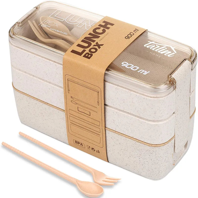 3-In-1 Bento Box Style Lunch Containers