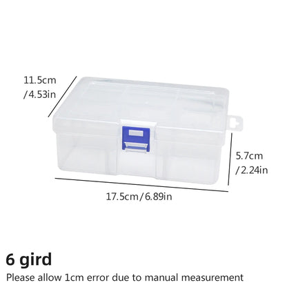 5pc Transparent Plastic Storage Boxes