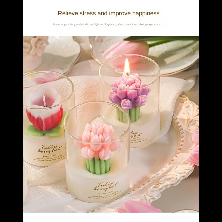 1pc Tulip Scented Candle