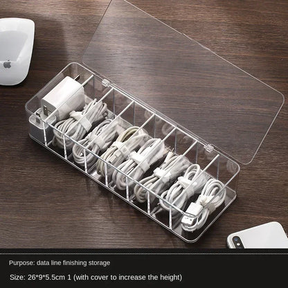 Transparent Cable Storage Box