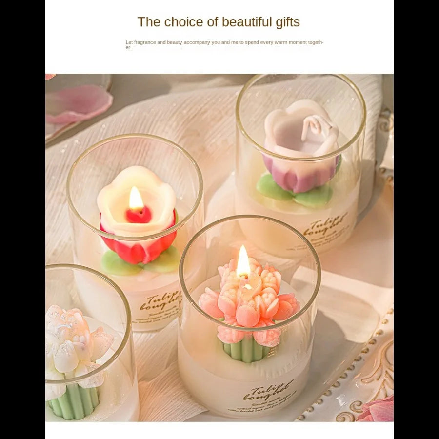 1pc Tulip Scented Candle