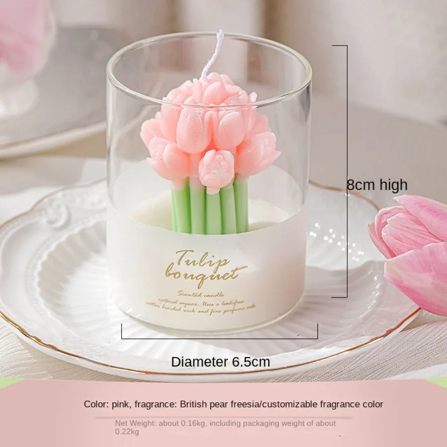 1pc Tulip Scented Candle