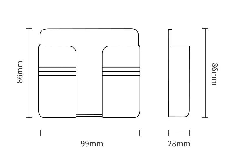 Wall Mounted Cotton Pad Storage Boxes