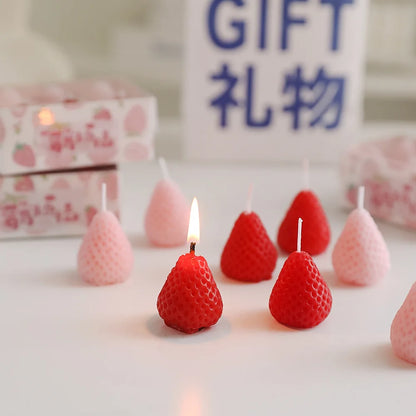 Strawberry Aromatherapy Candles with Gift Box