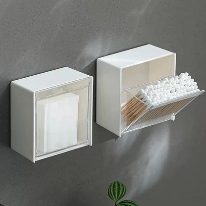 Wall Mounted Cotton Pad Storage Boxes