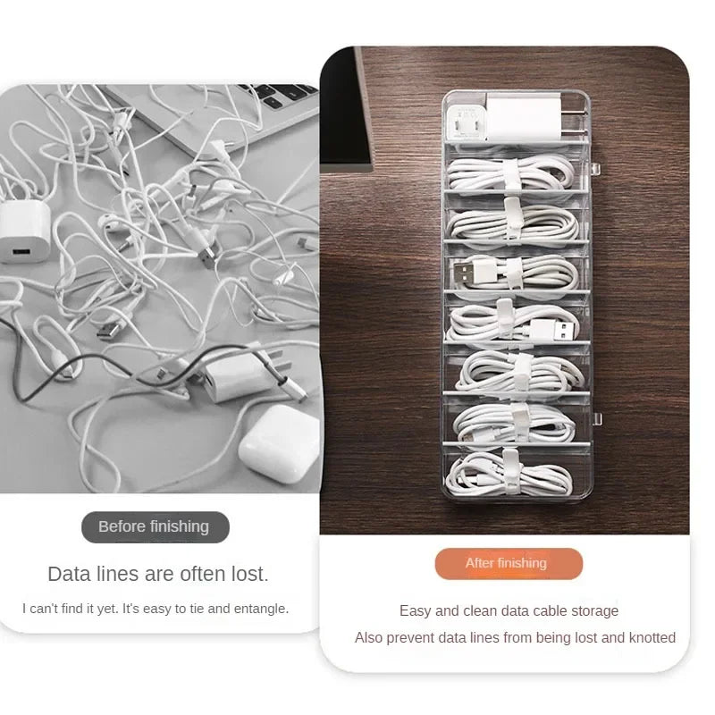 Transparent Cable Storage Box