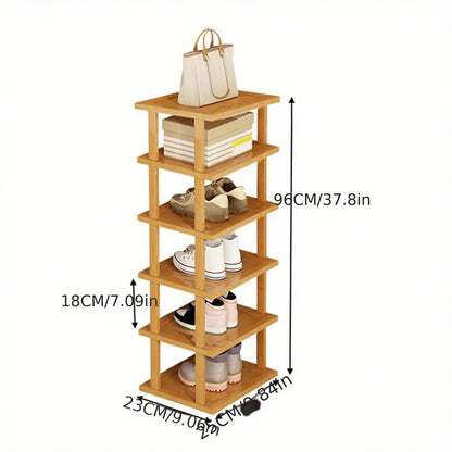 6 Layer Bamboo Shoe Rack